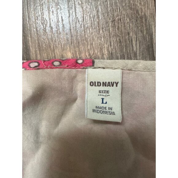 Old Navy Womens V Neck Floral Swing Ruffle Dress L Multicolor Cotton Boho Tiered - Picture 4 of 12